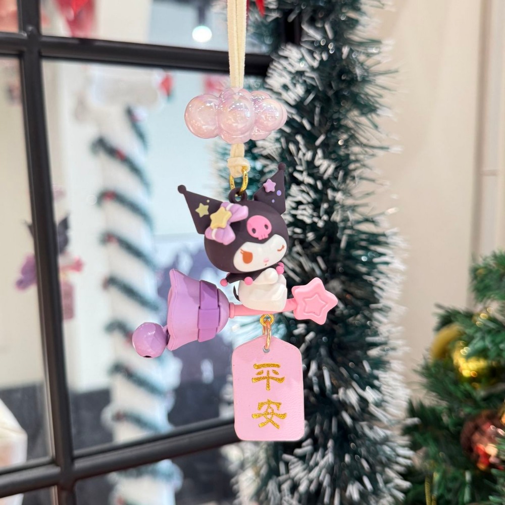 Car Accessories Hanging From Mirror - Sanrio Kuromi ‌ Ornamento Pendente per