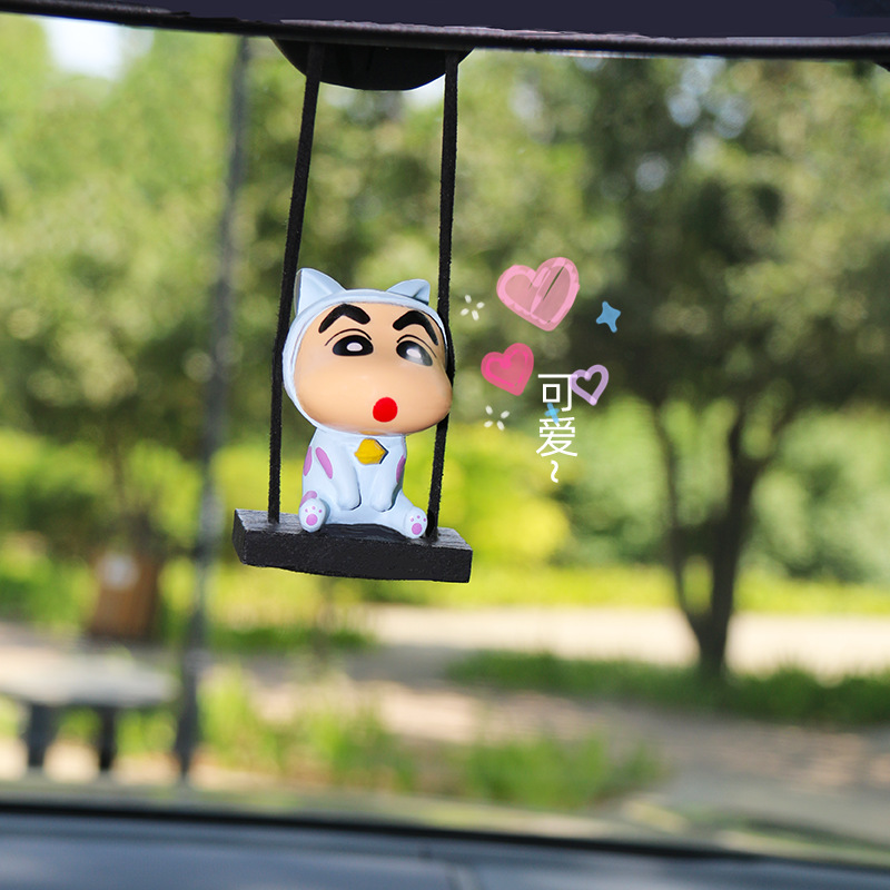 Car Accessories Hanging From Mirror - Ciondolo per Auto Kawaii Shin Chan,