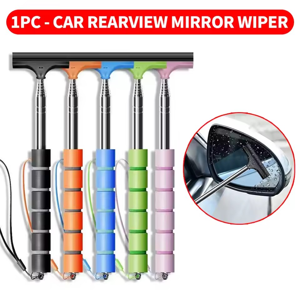Car Accessories Parts - Tergicristallo retrattile portatile per specchietto retrovisore,