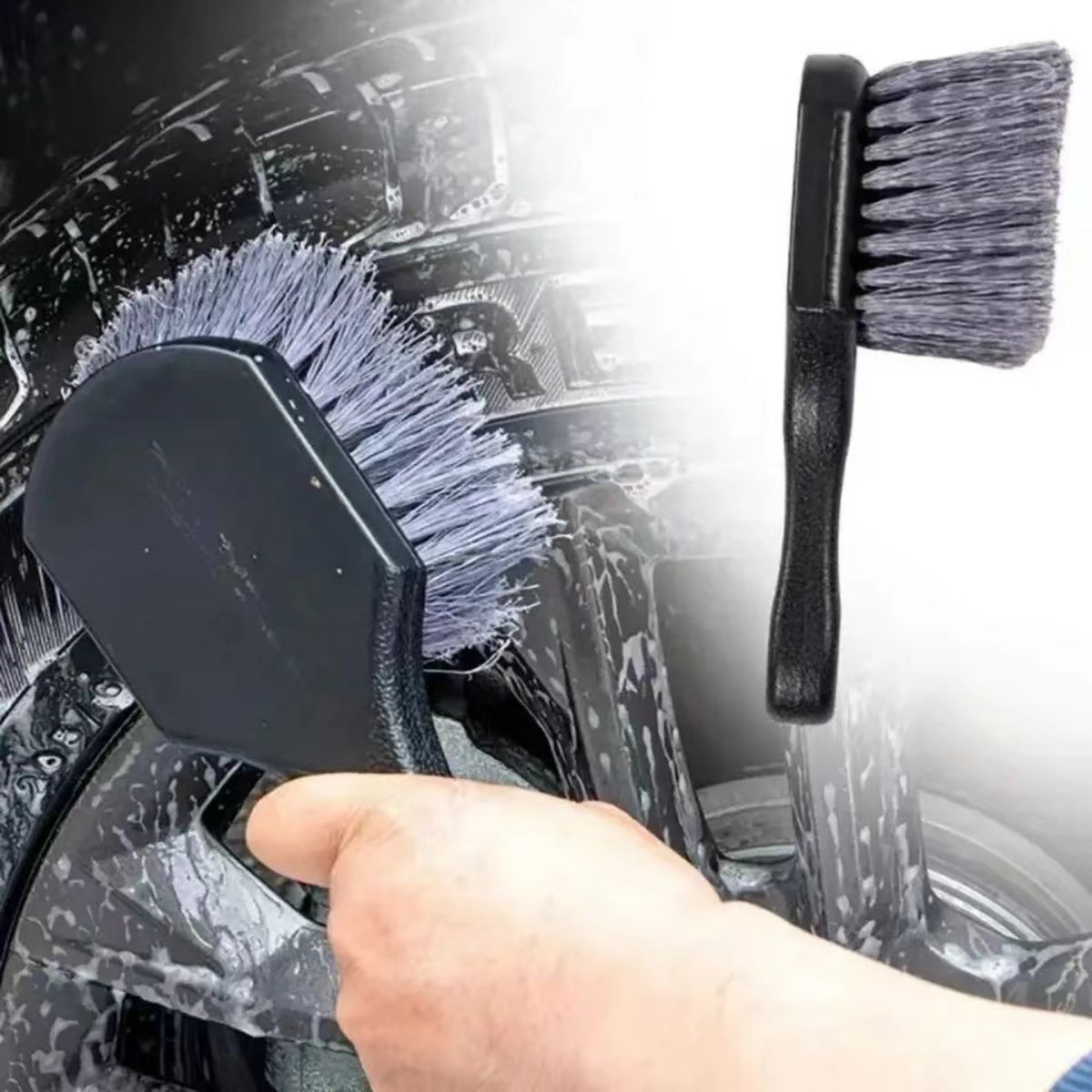 Car Detailing Brush - Spazzola per la pulizia della ruota