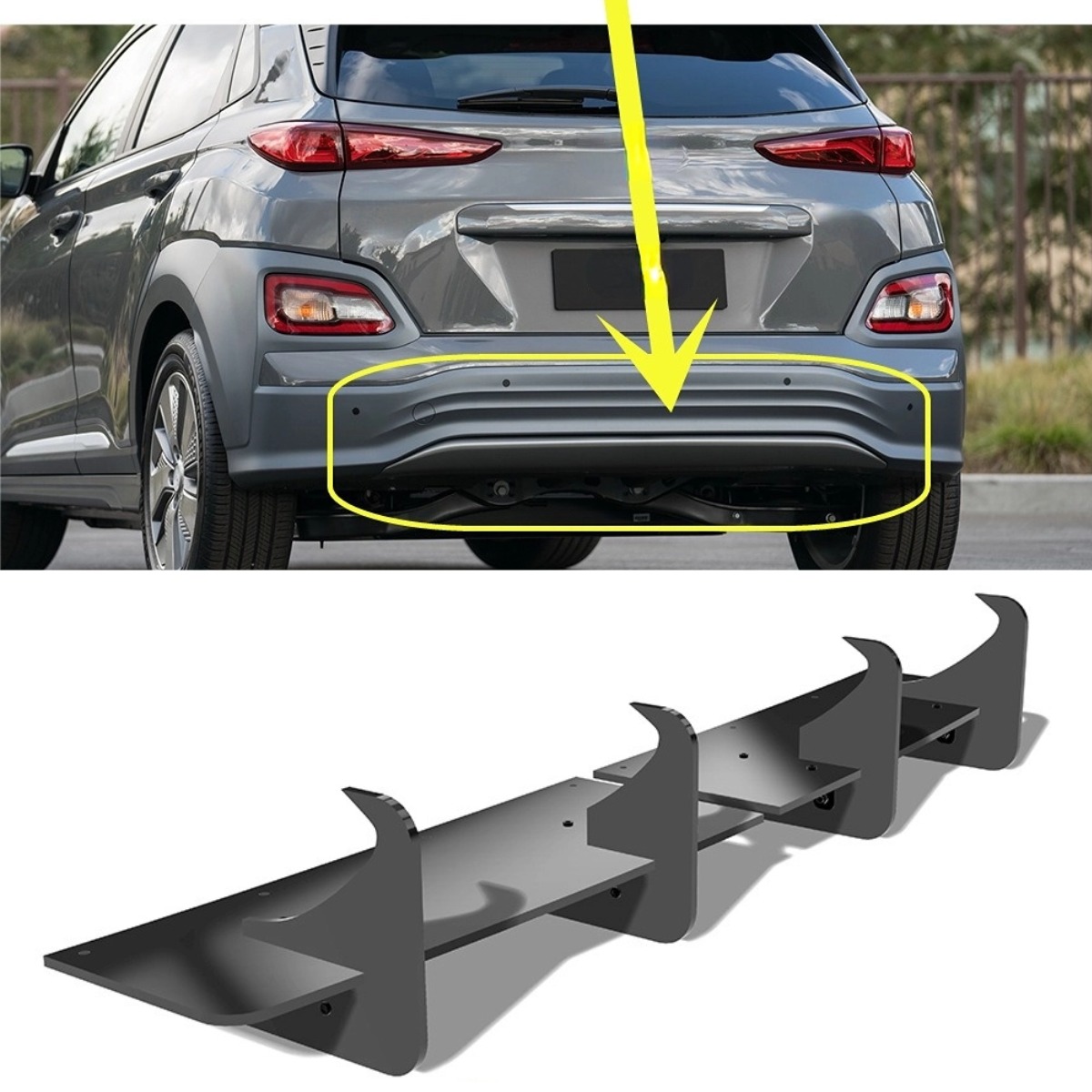 Car Accessories Lipa - Spoiler Posteriore per Hyundai Kona Electric