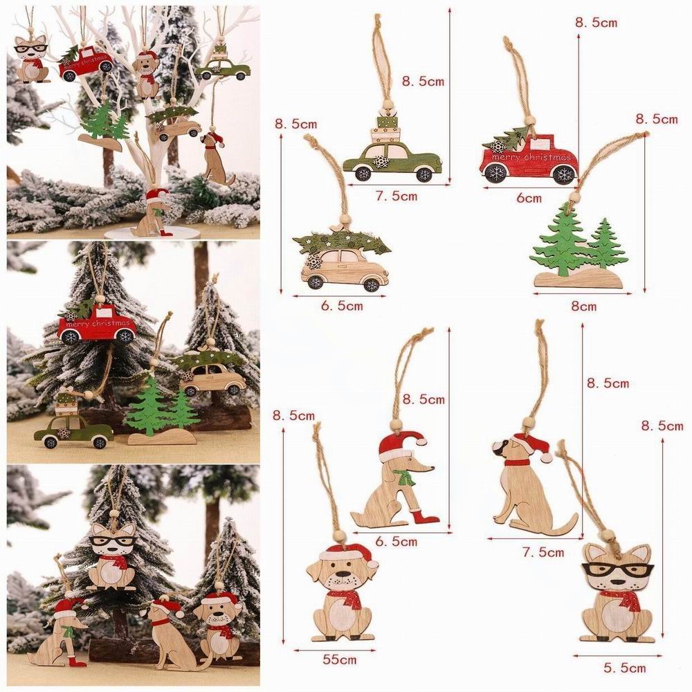 8 pezzi ciondolo natalizio orn - Car Accessories Xmas Gifts recensione e prezzo